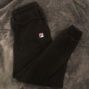 Fila black joggers